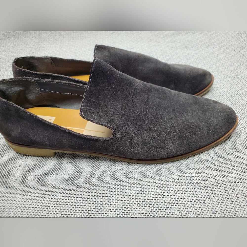 Dolce Vita Women's Gray Suede Loafers Size 9.5